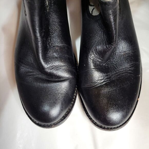 Coach Logo Chrissi Black Riding Boots - Picture 2 of 8